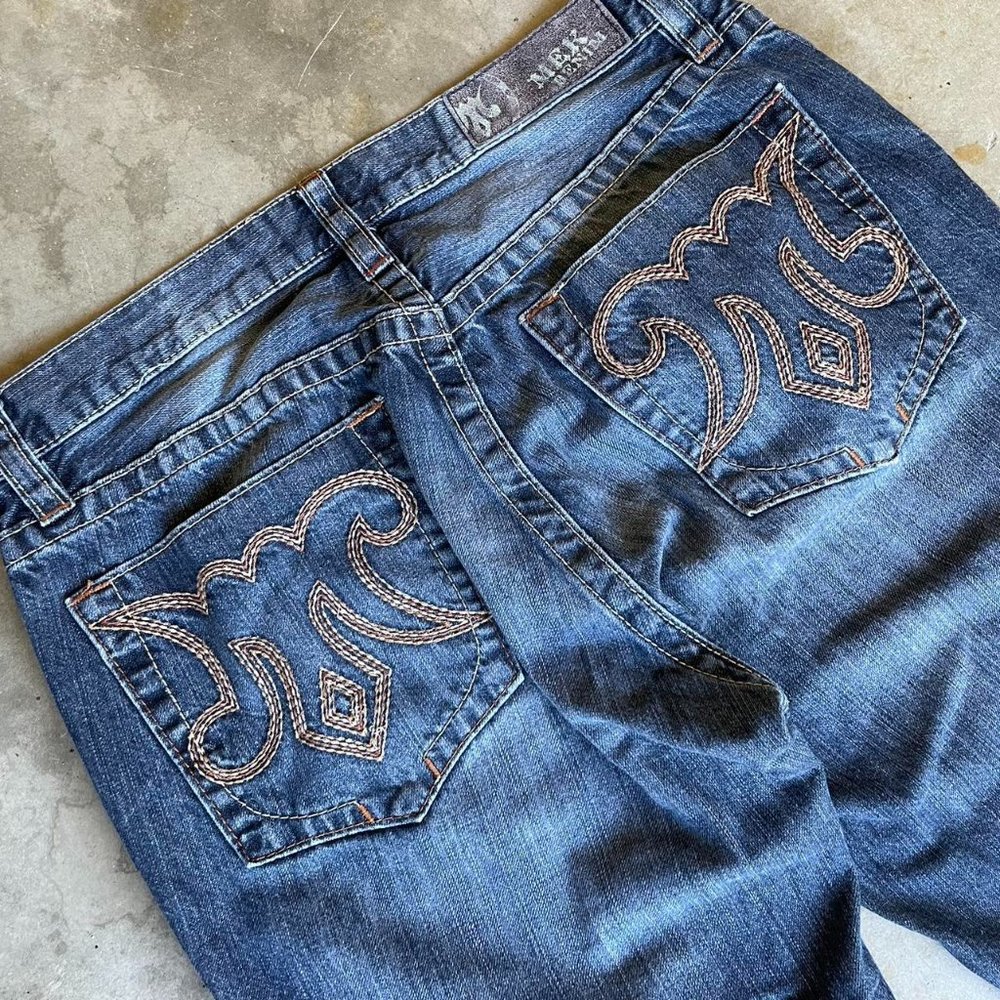 Grunge Y2k Baggy Flared Denim Jeans
